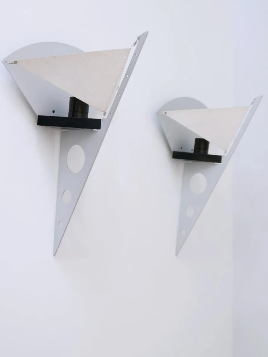 New Pamono Filicudara Sconces by Steve Lombarti for Artemide, Italy, 1980s, Set of 2