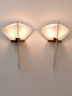 New Pamono Filicudara Sconces by Steve Lombarti for Artemide, Italy, 1980s, Set of 2