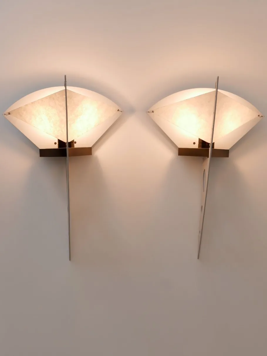 New Pamono Filicudara Sconces by Steve Lombarti for Artemide, Italy, 1980s, Set of 2