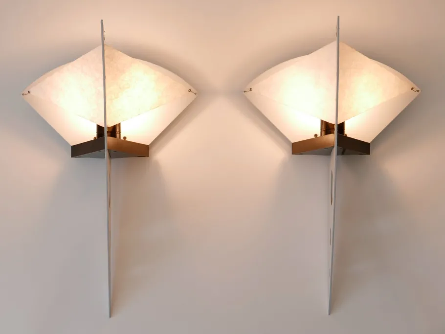 New Pamono Filicudara Sconces by Steve Lombarti for Artemide, Italy, 1980s, Set of 2
