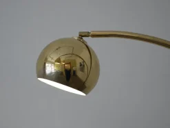 Pamono 3-Fingers Brass Arc Lamp with Marble Base by Goffredo Reggiani for Reggiani Lighting, Italy, 1960s