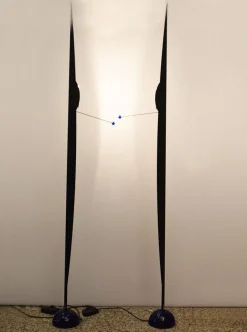 Hot Pamono Flame Floor Lamp by Gilles Derain for Lumen, 1980s