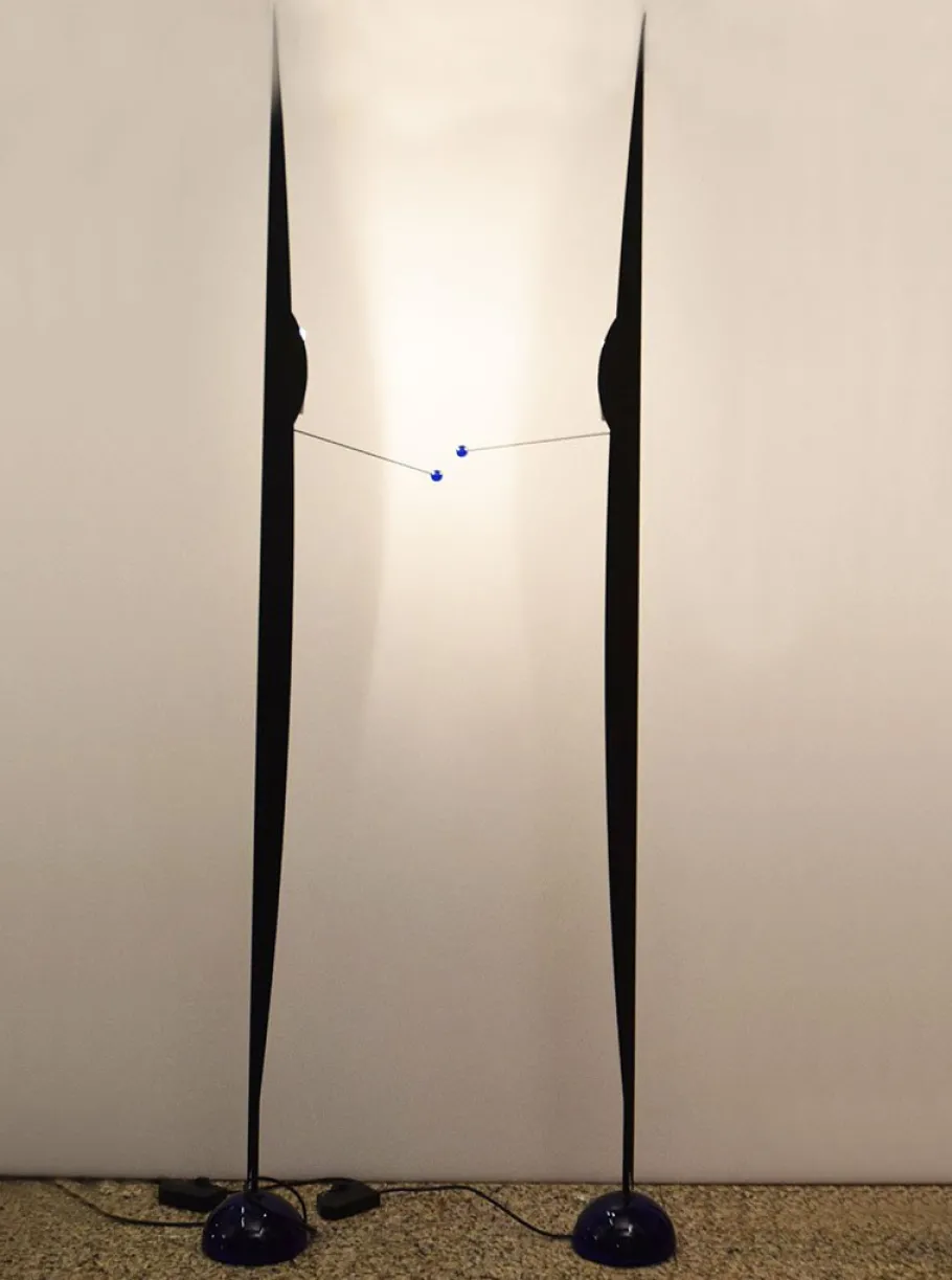 Hot Pamono Flame Floor Lamp by Gilles Derain for Lumen, 1980s