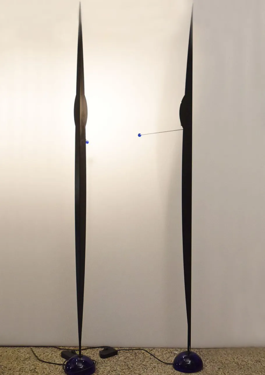 Hot Pamono Flame Floor Lamp by Gilles Derain for Lumen, 1980s