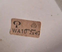 Hot Pamono Flat German Vintage Wall Lamp with Brutalist Cut Glass Shade in Black Metal Mounting by Peill & Putzler, 1970s