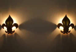 Online Pamono Fleur-De-Lys Wall Lights, 1970s, Set of 2