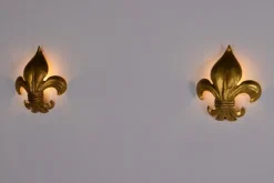 Online Pamono Fleur-De-Lys Wall Lights, 1970s, Set of 2