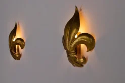 Online Pamono Fleur-De-Lys Wall Lights, 1970s, Set of 2
