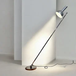 Pamono Flexible Reading Light Floor Lamp from Hala Zeist, designed by Herman Busquet, Mod. Ball in the Base, 1960s, Mid-Century