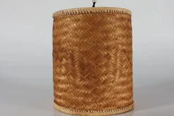 Discount Pamono Flexible Wall Light in Brass and Cane in the style of Paavo Tynell, Denmark, 1950s