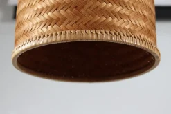 Discount Pamono Flexible Wall Light in Brass and Cane in the style of Paavo Tynell, Denmark, 1950s