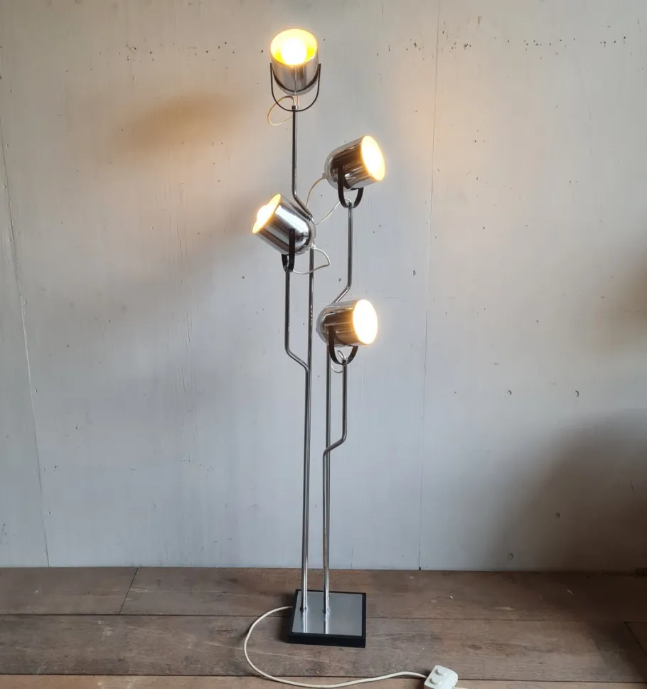 Clearance Pamono Floor Lamp attributed to Goffredo Reggiani, 1970s