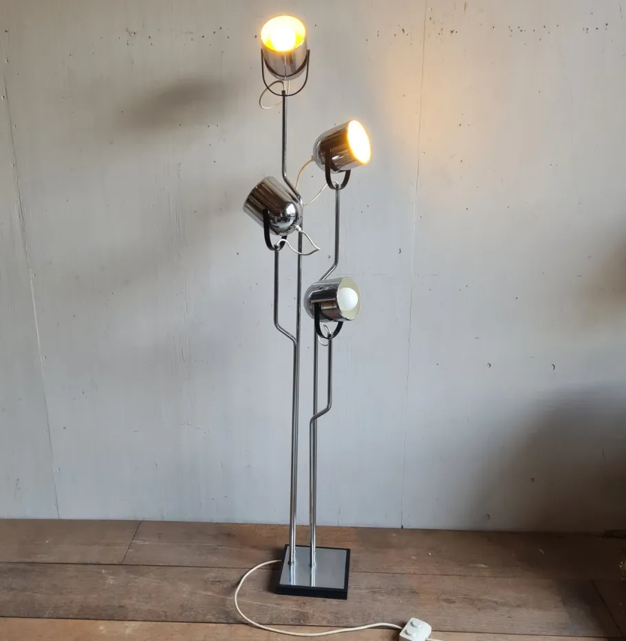 Clearance Pamono Floor Lamp attributed to Goffredo Reggiani, 1970s