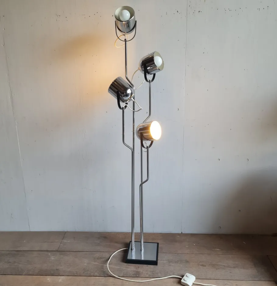 Clearance Pamono Floor Lamp attributed to Goffredo Reggiani, 1970s
