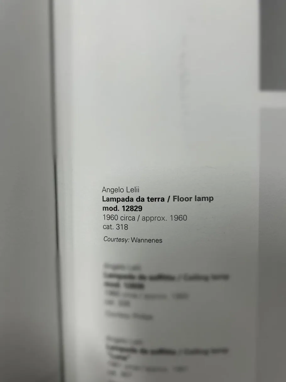 Pamono Floor Lamp attributed to Angel Lelii, 1960s