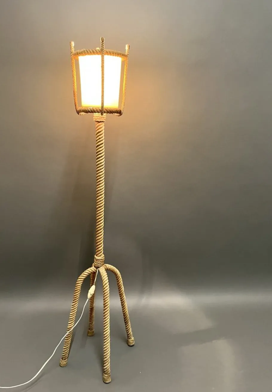 New Pamono Floor Lamp by Adrien Audoux & Frida Minet, 1950s