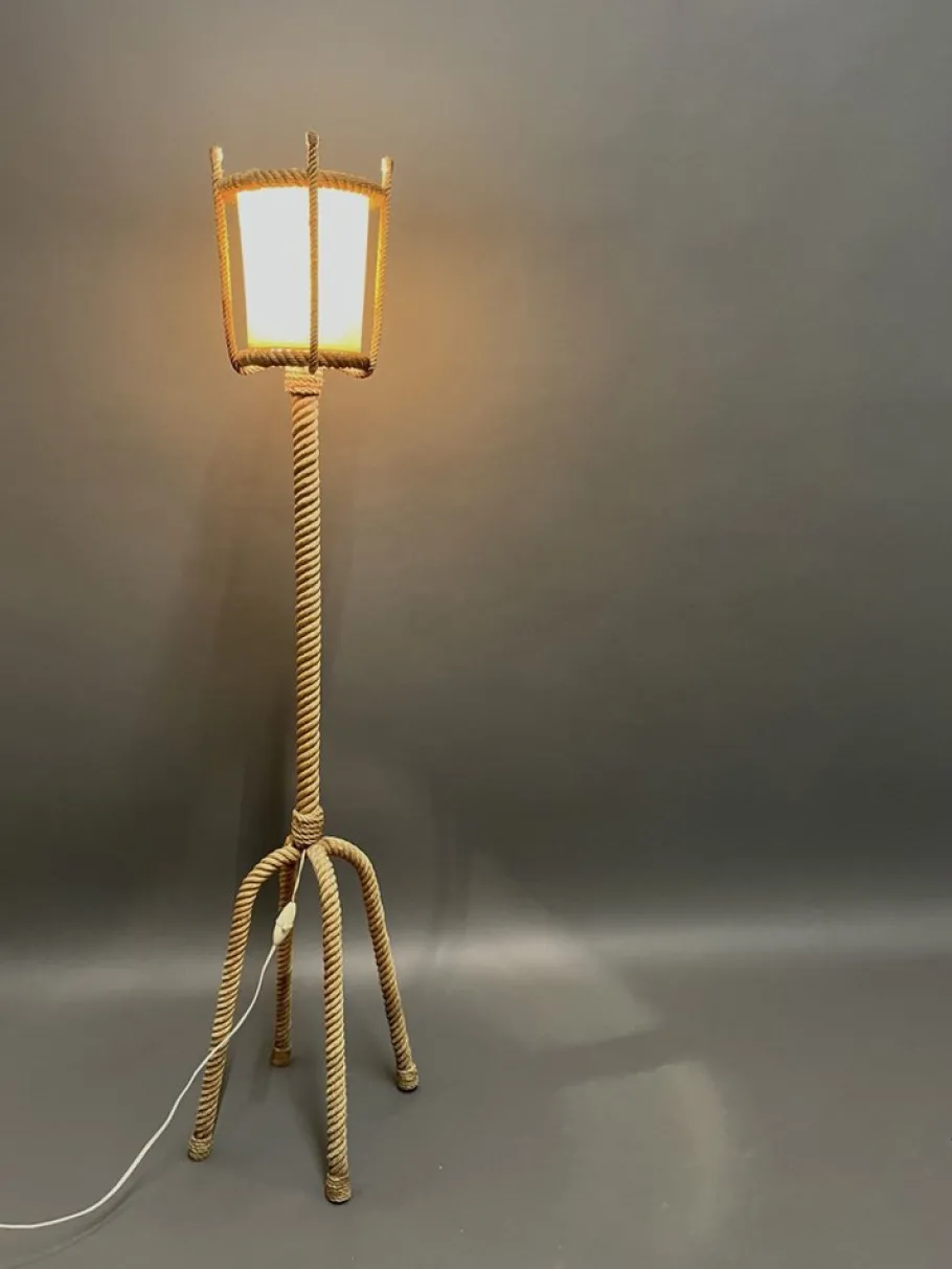 New Pamono Floor Lamp by Adrien Audoux & Frida Minet, 1950s