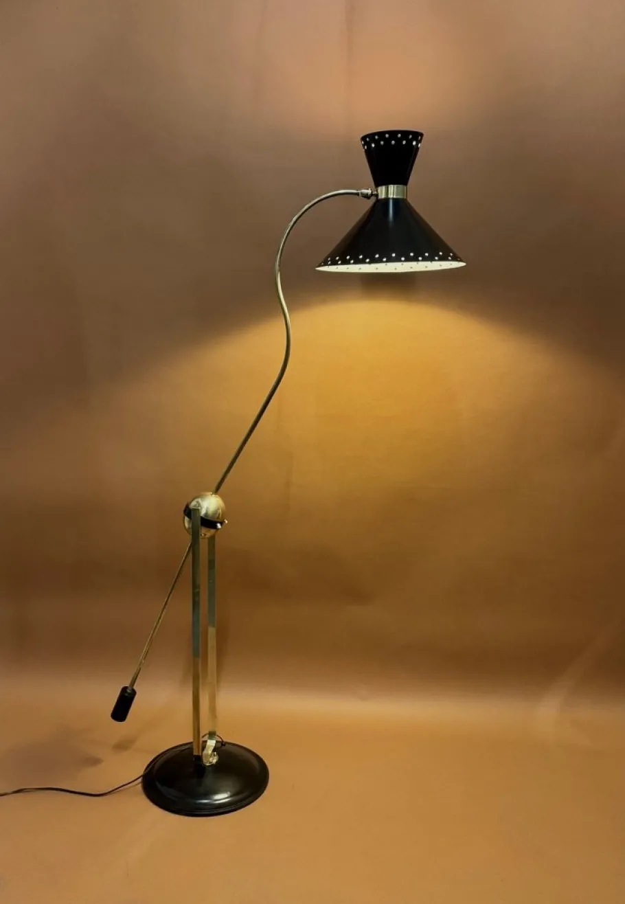 Online Pamono Floor Lamp by Jean Boris Lacroix, 1940