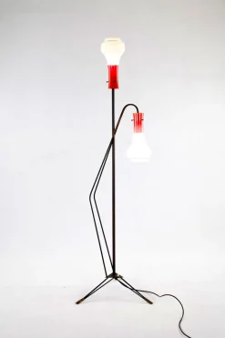 New Pamono Floor Lamp from Vetreria Laguna Murano, 1950s