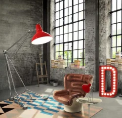 Outlet Pamono Floor Lamp in Aluminum