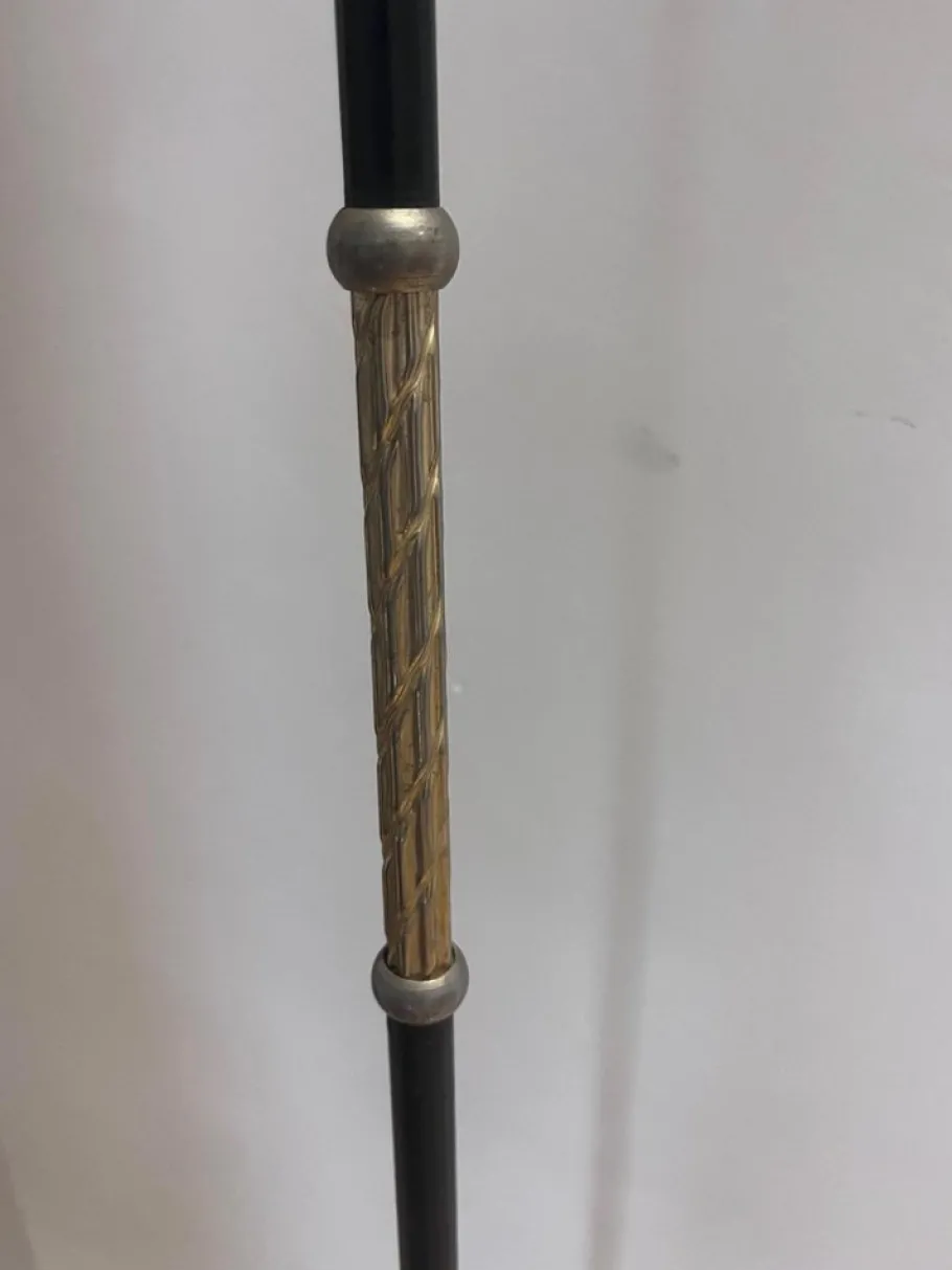 New Pamono Floor Lamp in Brass & Metal, 1950s