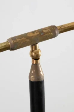 Discount Pamono Floor Lamp in Brass and Metal from Stilnovo, 1950s