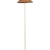 Clearance Pamono Floor Lamp in Brass and Rattan in the style of Paavo Tynell, Italy, 1960s
