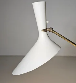 Best Pamono Floor Lamp in Brass by Carl Moor for Bag Turgi, 1950s