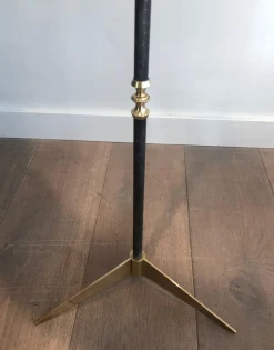 New Pamono Floor Lamp in Brushed Metal and Brass