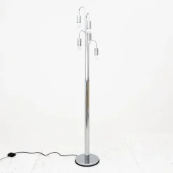Sale Pamono Floor Lamp in Chromed Metal, 1970s