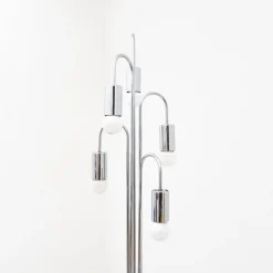 Sale Pamono Floor Lamp in Chromed Metal, 1970s