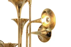 Outlet Pamono Floor Lamp in Gold and Brass