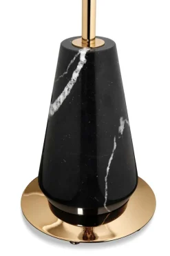 Outlet Pamono Floor Lamp in Gold-Plated Brass, Marble and Swarovski Crystals