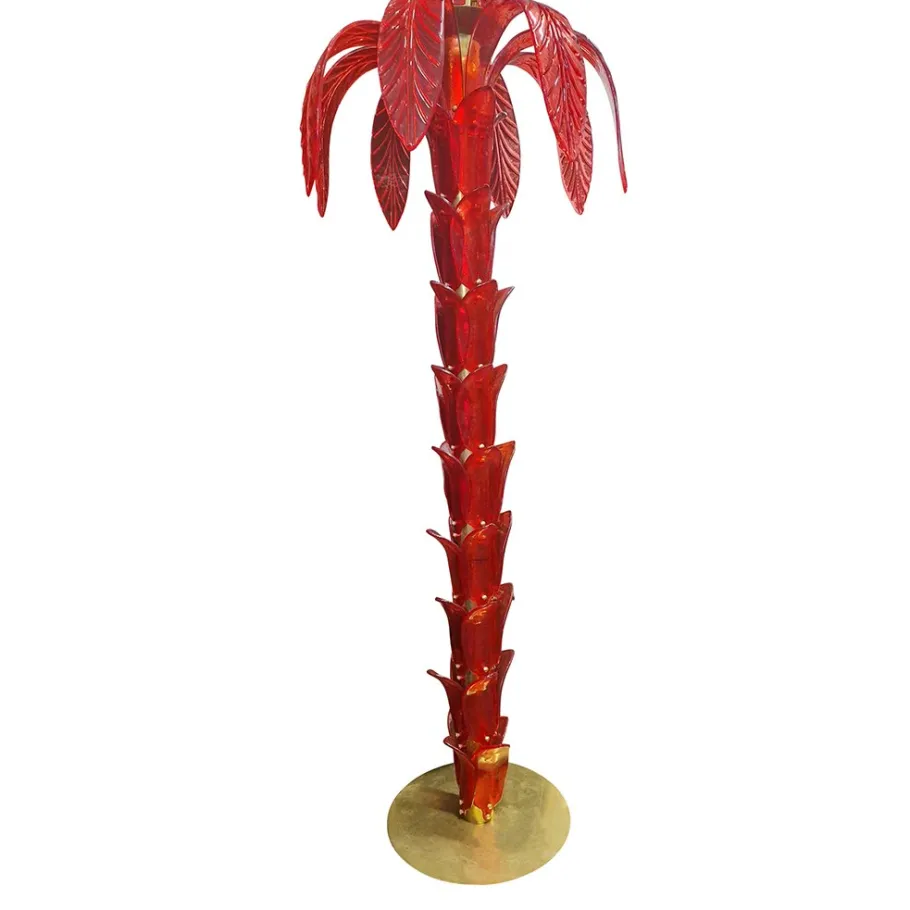 New Pamono Floor Lamp in Murano Glass, 1980s