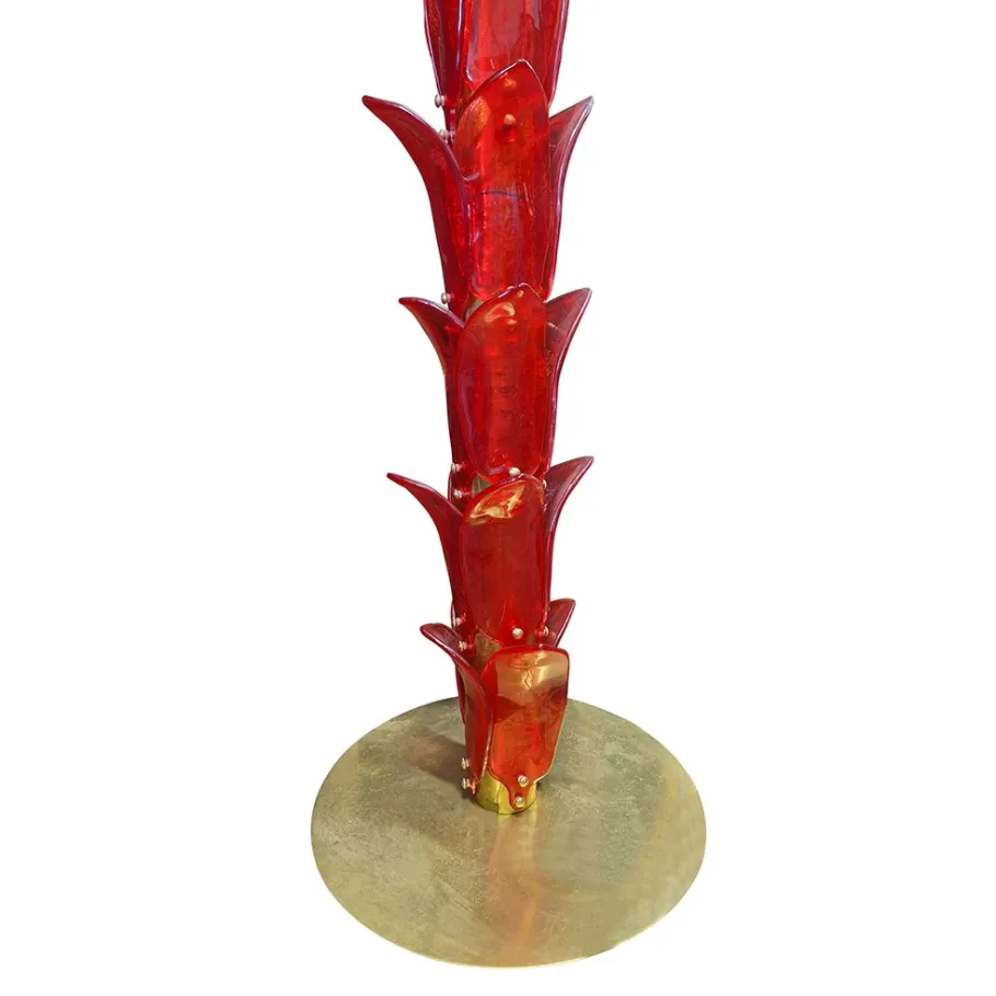 New Pamono Floor Lamp in Murano Glass, 1980s