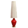 Online Pamono Floor Lamp in Red Glass, 1955