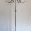 Sale Pamono Floor Lamp in Silver Metal and Brass with 6 Arms, 1920s