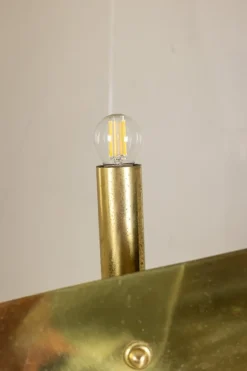 New Pamono Floor Lamp in Smoked Folded Acrylic Glass by Giuseppe Calonaci, 1970s