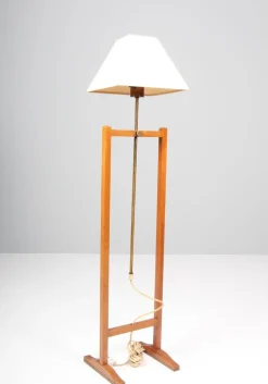 Online Pamono Floor Lamp in Walnut and Brass by Josef Frank for Svenskt Tenn