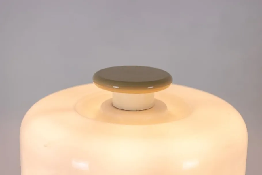 Best Pamono Floor Lamp in White and Beige Lacquered Wood by Ettore Sottsass, 1990s