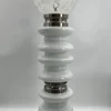 Best Pamono Floor Lamp in White Satined Glass by Carlos Nason for Mazzega, 1970s