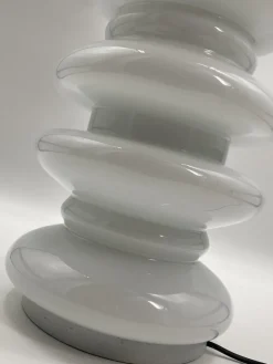 Best Pamono Floor Lamp in White Satined Glass by Carlos Nason for Mazzega, 1970s