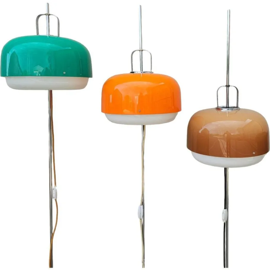 Online Pamono Floor Lamp Medusa in Green attributed to Luigi Massoni for Guzzini, 1970s