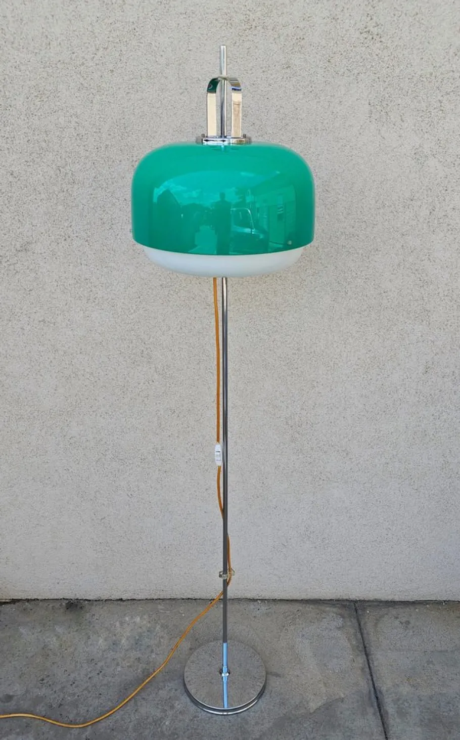 Online Pamono Floor Lamp Medusa in Green attributed to Luigi Massoni for Guzzini, 1970s