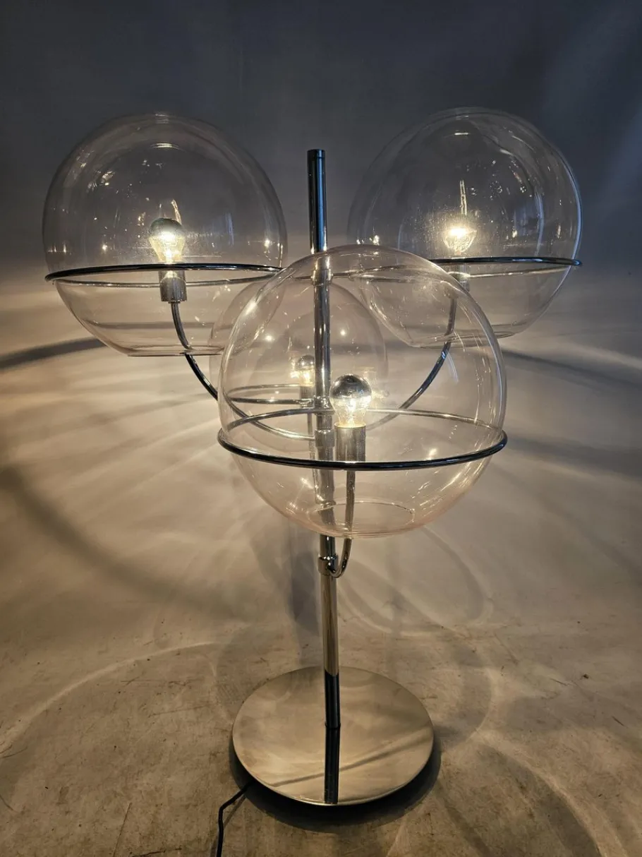 Clearance Pamono Floor Lamp Model Lyndon by Vico Magistretti for O Luce, Denmark, 1970s