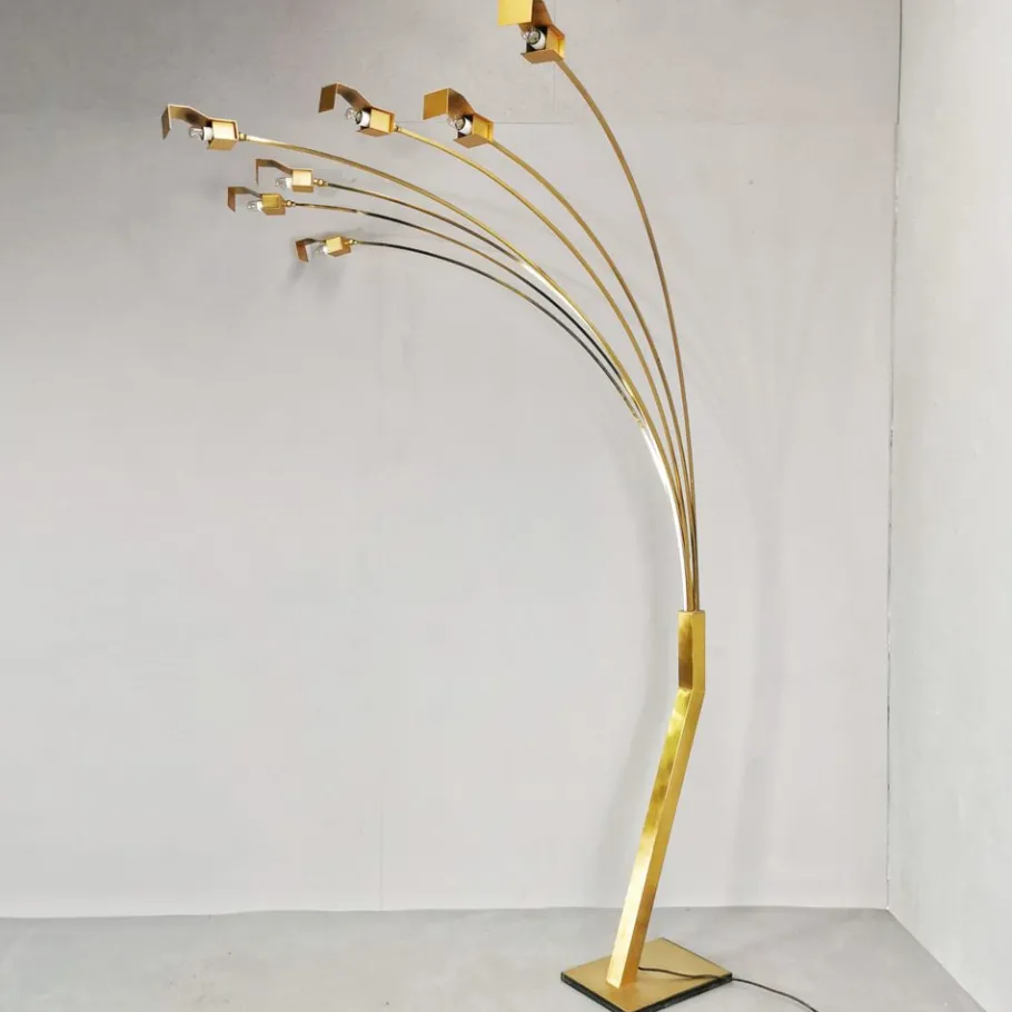Clearance Pamono Floor Lamp with 7 Lights, 1970s