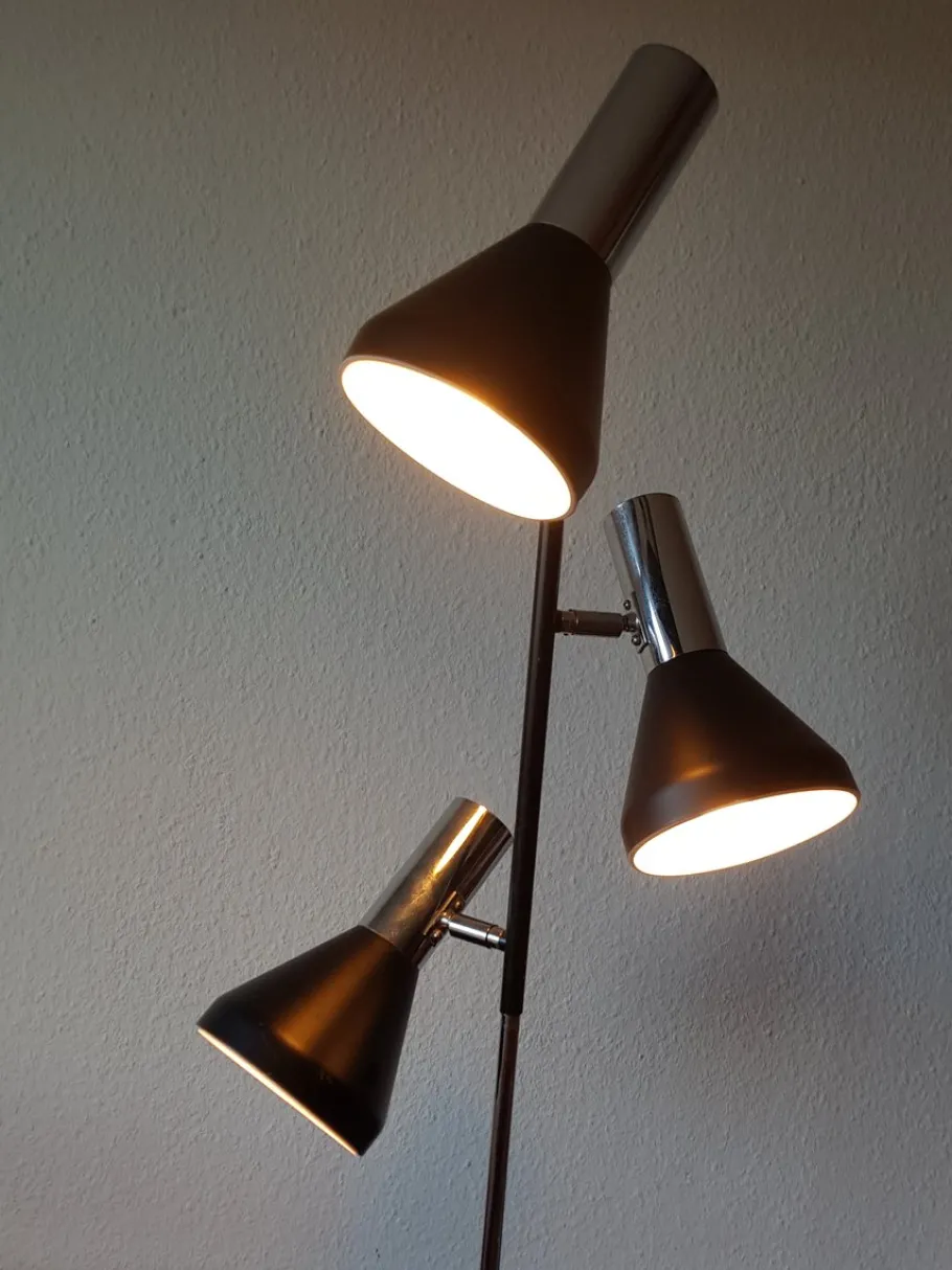 Clearance Pamono Floor Lamp with 3 Spotlights from Cosack, 1970s