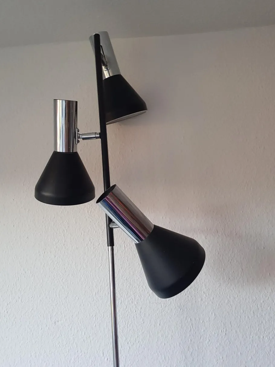 Clearance Pamono Floor Lamp with 3 Spotlights from Cosack, 1970s