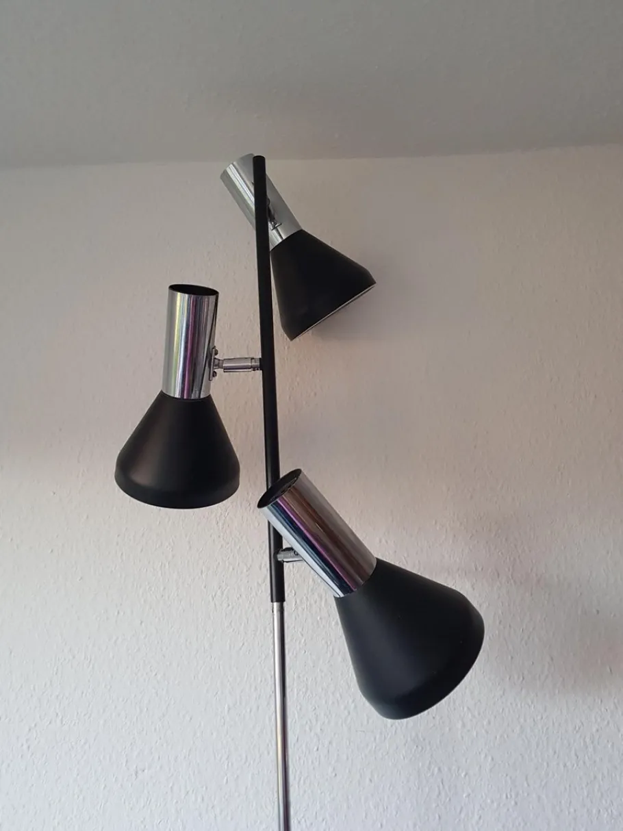 Clearance Pamono Floor Lamp with 3 Spotlights from Cosack, 1970s