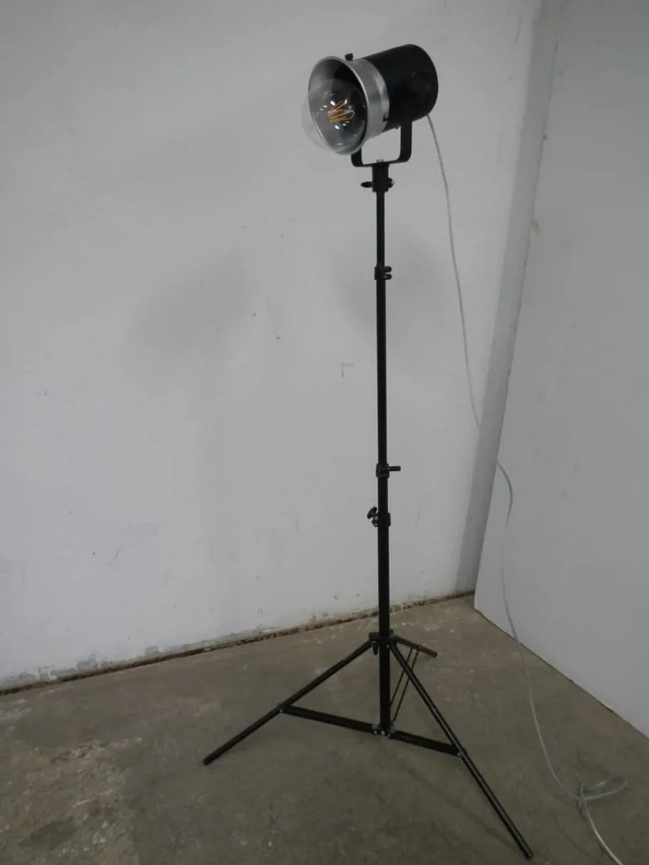 Clearance Pamono Floor Lamp with Camera Tripod from IFF Manfrotto Bassano, 1970s